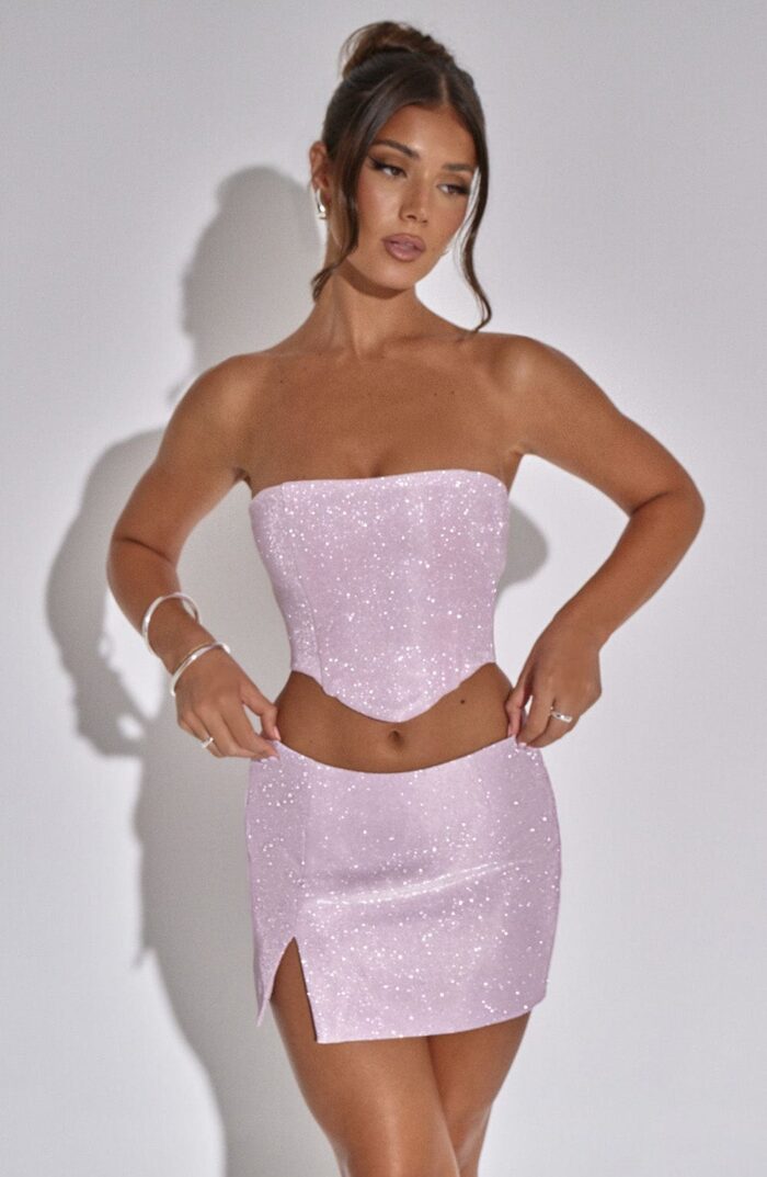 Aimee Top - Pink Sparkle - Image 1