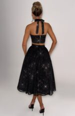 Alani Crop Top - Black Sparkle - Image 2