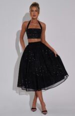 Alani Crop Top - Black Sparkle - Image 5