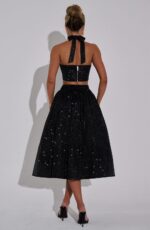 Alani Crop Top - Black Sparkle - Image 8