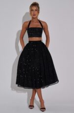 Alani Crop Top - Black Sparkle - Image 4