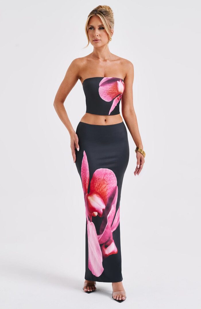 Allegra Top - Black Floral Print - Image 8