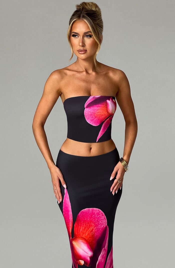 Allegra Top - Black Floral Print - Image 4