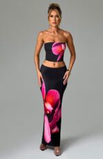 Allegra Top - Black Floral Print - Image 5