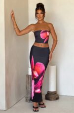 Allegra Top - Black Floral Print - Image 2