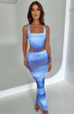 Amber Corset - Blue Haze Print - Image 6