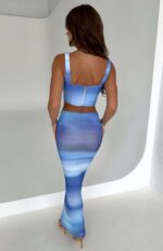 Amber Corset - Blue Haze Print - Image 2