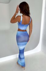 Amber Corset - Blue Haze Print - Image 5