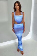 Amber Corset - Blue Haze Print - Image 4