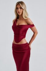 Audra Top - Burgundy - Image 3